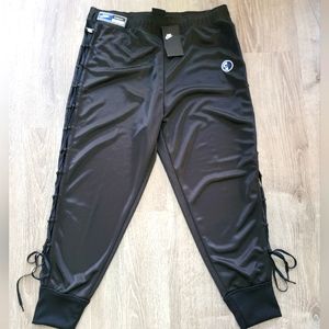 BRAND NEW NIKE Equality Sisterhood Lace Up Poly Track Joggers Women's Sz XL